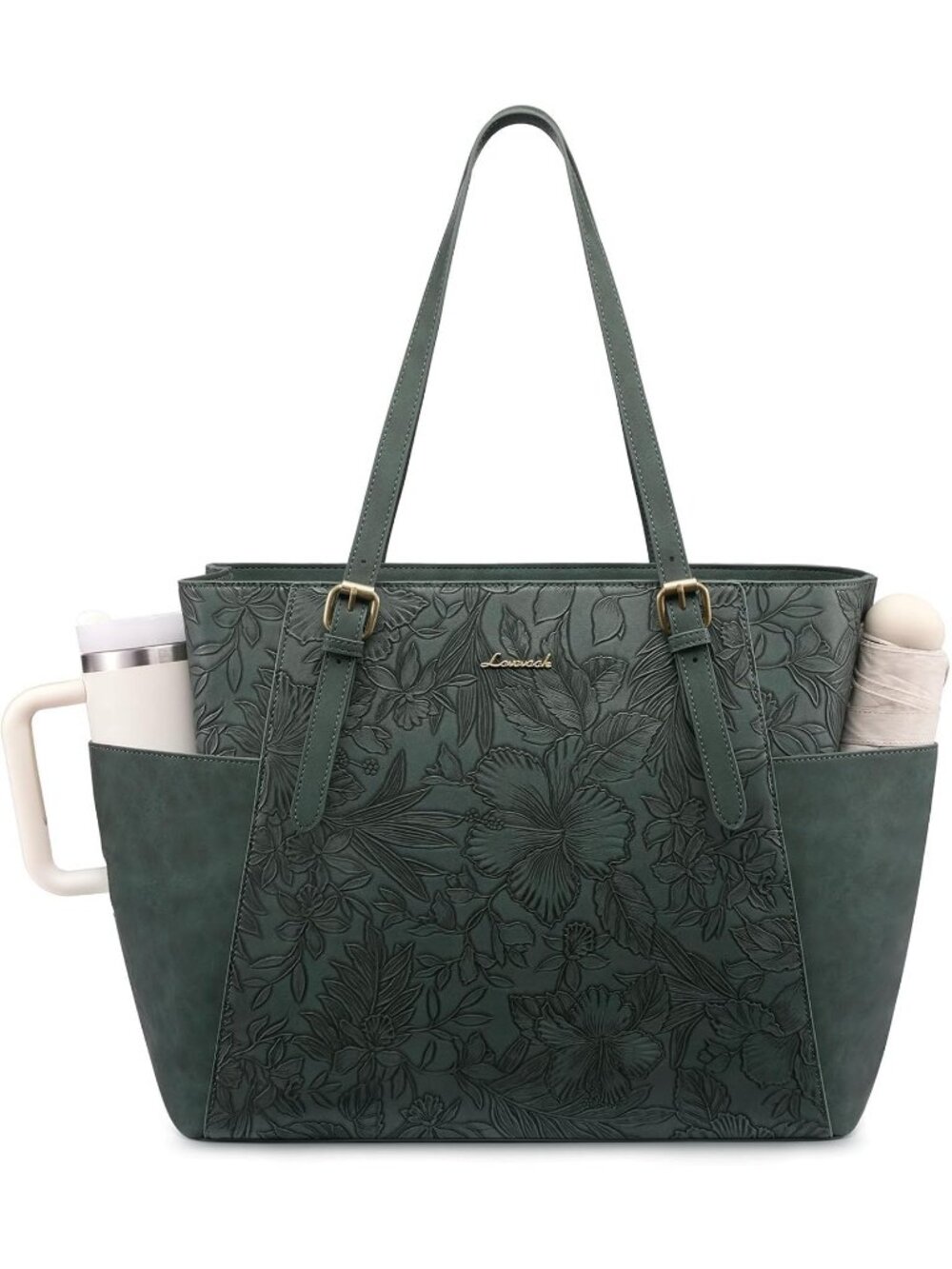 Women Purple LeatheLeather Work Computer Briefcase Laptop Tote Shoulder Bag